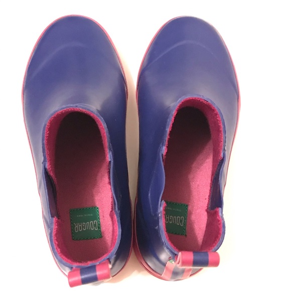 Purple and pink Cougar rain booties - Picture 4 of 4